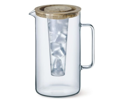 Zastawa stołowa SIMAX Dzbanek SATURN z wkładem na lód 2,5l brązowy marmur, marmur